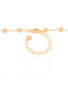 Gargantilha Elos Bolas Lisas 5 mm Banhado a Ouro 18K - 45 cm
