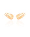 Ear Cuff Filetes Lisos 1.5 cm Banhado a Ouro 18K