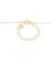 Gargantilha Veneziana Quadrado 3 mm Banhado a Ouro 18K - 45 cm