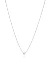 Gargantilha Veneziana Quadrado 3 mm Ródio Branco - 45 cm