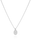 Gargantilha Veneziana Pomba da Paz Ródio Branco - 40 cm
