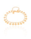 Pulseira Plaquinhas Lisas 6 mm Banhado a Ouro 18K