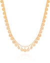 Choker Plaquinhas Lisas 6 mm Banhado a Ouro 18K