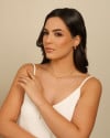 Brinco Argola Click Bolinhas Vazadas 1.9 cm Banhado a Ouro 18K