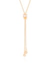 Gargantilha Gravata Baguetes Cristal Banhado a Ouro 18K