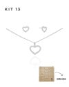 KIT 13 Banho Ródio Branco