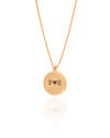 Gargantilha com Pingente Redondo Personalizado Banhado a Ouro 18K