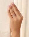 Anel X Bola Lisa Cravejado Cristal Tamanho 15 Ródio Branco