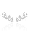 Ear Cuff Mola Lisa 3.0 cm Ródio Branco