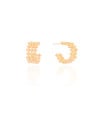 Brinco Argola Tela 1.6 cm Banhado a Ouro 18K