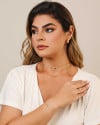 Brinco Argola Tela 1.6 cm Banhado a Ouro 18K