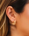 Brinco Argola Tela 1.6 cm Banhado a Ouro 18K