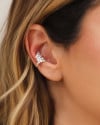 Piercing Filetes Pontos de Luz Cristal Ródio Branco