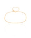 Pulseira Plaquinhas Achatadas 1.5 mm Banhado a Ouro 18K
