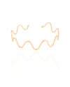 Bracelete Ondas 1.2 cm Banhado a Ouro 18K