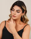 Bracelete Ondas 1.2 cm Banhado a Ouro 18K