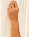 Bracelete Bolas Achatadas Lisas Banhado a Ouro 18K