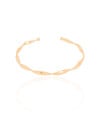 Bracelete Torcido 3 mm Banhado a Ouro 18K