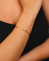 Bracelete Torcido 3 mm Banhado a Ouro 18K