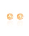 Brinco Argola Click Detalhada Lisa 1.5 cm Banhado a Ouro 18K