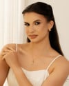 Brinco Argola Click Detalhada Lisa 1.5 cm Banhado a Ouro 18K