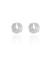 Brinco Argola Click Detalhada Lisa 1.5 cm Ródio Branco