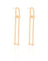 Brinco Elos U Balanço 6.0 cm Banhado a Ouro 18K