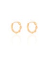 Brinco Argola Click Torcida 1.5 cm Banhado a Ouro 18K
