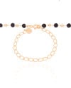 Choker Bolas Geométricas Pretas e Lisas Douradas Banhado a Ouro 18K