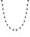 Choker Bolas Geométricas Pretas e Lisas Douradas Ródio Branco