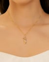 Gargantilha Veneziana Abraço Mix de Banhos Banhado a Ouro 18K - 45 cm
