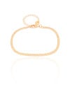 Pulseira Plaquinhas Duplas Banhado a Ouro 18K