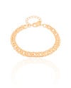 Pulseira Grumet Dupla Banhado a Ouro 18K