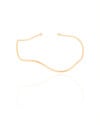 Bracelete Fio Ondas 1 mm Banhado a Ouro 18K