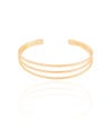 Bracelete Três Fios Banhado a Ouro 18K