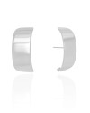 Ear Hook Liso 3.2 cm Flat Ródio Branco