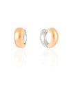 Brinco Argola Click Reta Lisa 3.3 cm Mix de Banhos