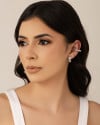 Piercing Coração Cravejado Cristal Ródio Branco