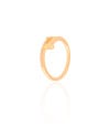 Anel T Cravejado Cristal Tamanho 18 Banhado a Ouro 18K