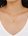 Gargantilha Veneziana Orgânico Liso Gota Cristal Banhado a Ouro 18K - 45 cm