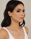 Gargantilha Veneziana Redondo Texturizado Ródio Branco - 45 cm