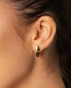 Brinco Curvo Liso 1.8 cm Banhado a Ouro 18K