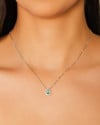 Conjunto Gota Turmalina Cravejado Cristal Ródio Branco