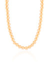 Choker Bolas Lisas 6 mm Banhado a Ouro 18K