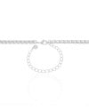 Choker Elos Quadrados 5 mm Ródio Branco