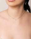 Choker Veneziana Pontos de Luz Cristal 5 mm Ródio Branco