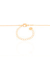 Gargantilha Veneziana Coração Flat Liso Banhado a Ouro 18K - 45 cm