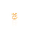 Piercing Três Filetes Lisos Banhado a Ouro 18K