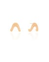 Brinco Onda Cravejada Cristal Banhado a Ouro 18K
