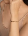 Bracelete Mola Canutilhos Pontos de Luz Cristal Banhado a Ouro 18K